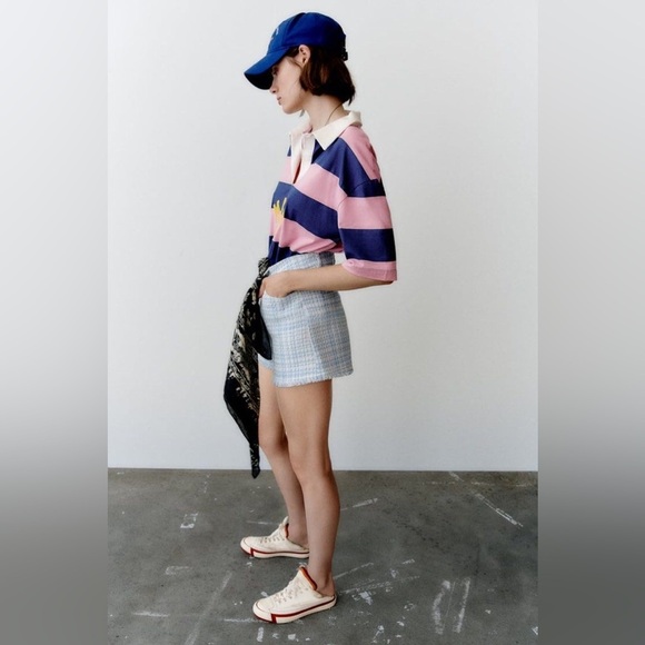 ZARA TEXTURED SHORTS size M - Picture 4 of 12